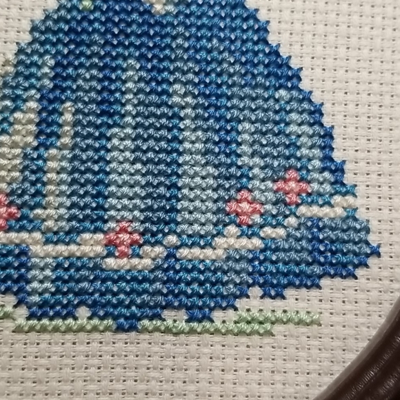 Mini Completed Counted Cross Stitch - Picture 3 of 4